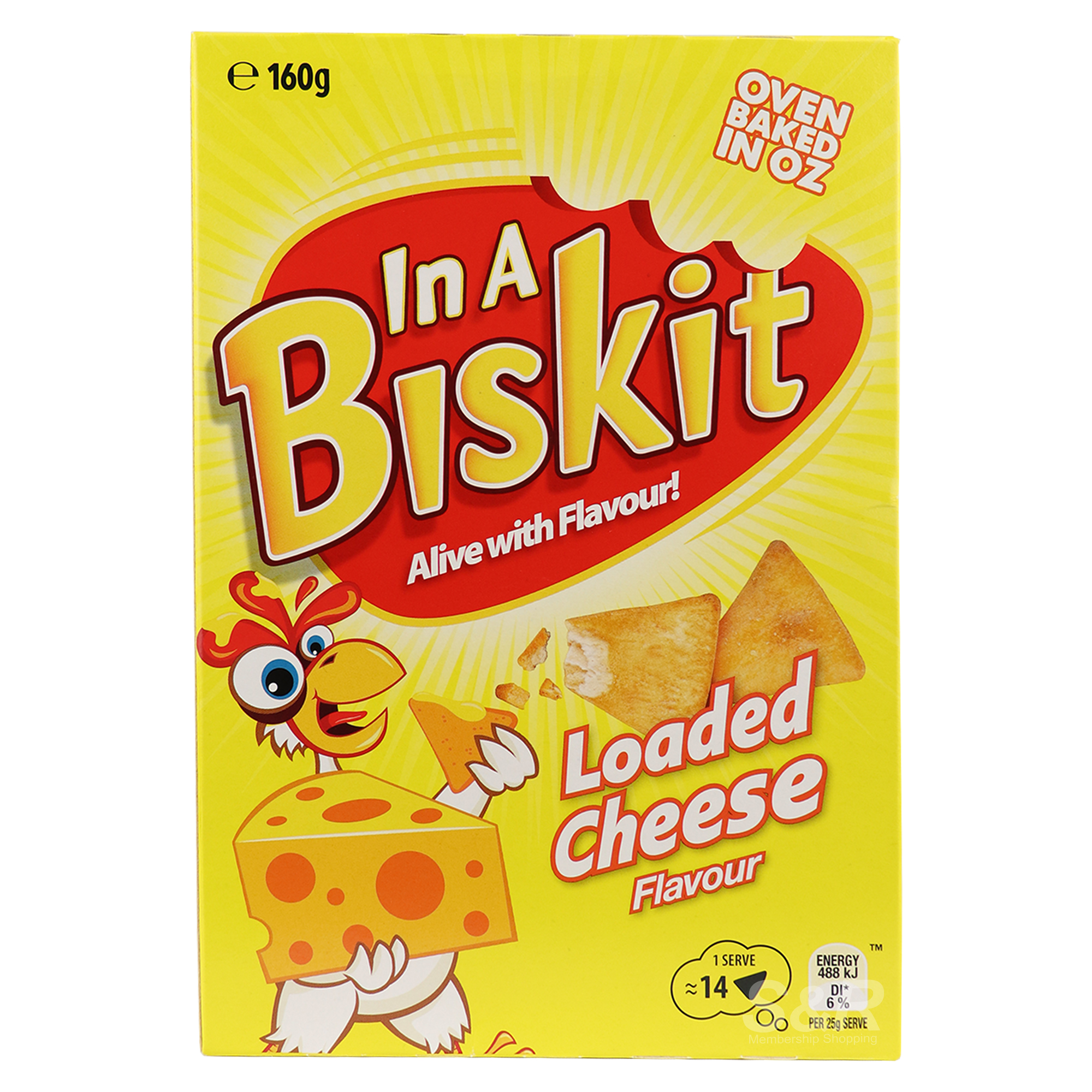 In A Biskit Loaded Cheese Flavour 160g In A Biskit Loaded Cheese Flavour 160g